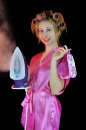 ヘアアイロンは頭の丸みを意識してやる