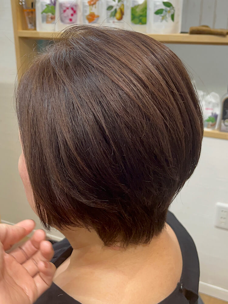 ビビり直し後の髪